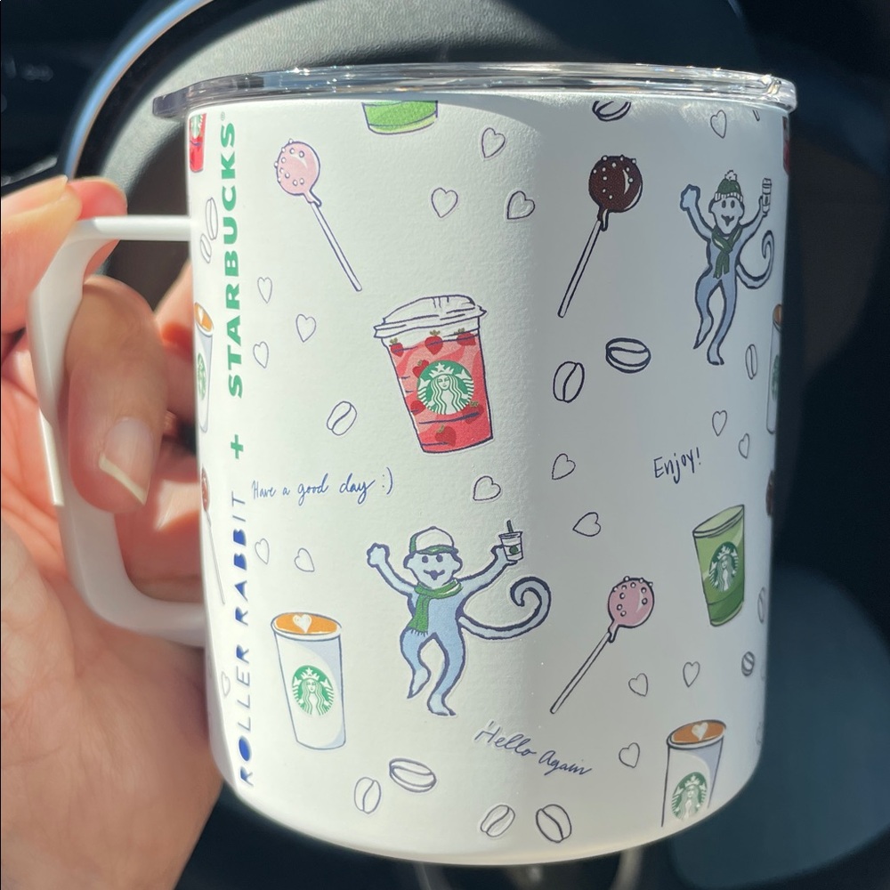 Starbucks X Roller Rabbit NEW 2025 Holiday 12oz Stainless Steel Travel Mug MIIR